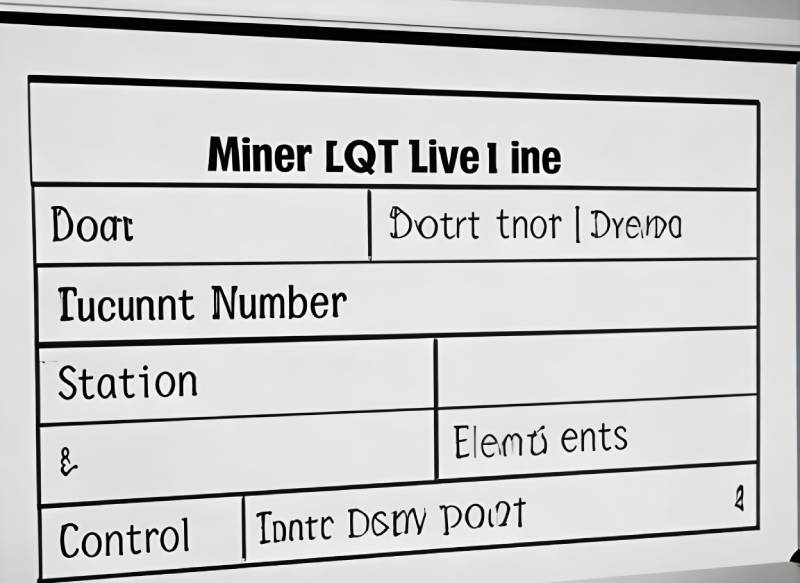 Model label on fridge